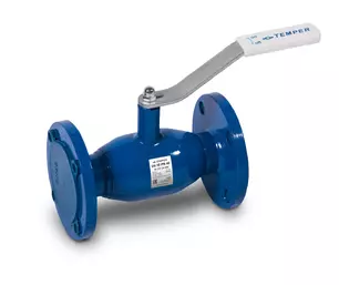 Кран шаровый  Dn  65   Pn 16    TEMPER фланцевый, стандартнопроходной L=270