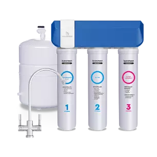 Фильтр проточный Барьер Compact OSMO 100М (с минерализацией), 3 ступени (в комплекте: кран, бак) Н26