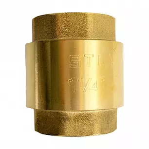 Обратный клапан 1 1/4"  (пластиковый шток) STI