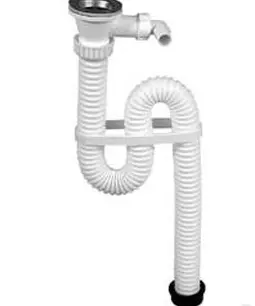 Гибкая труба 1 1/2" х 40/50 с отводом стиральной машины удл., T115U