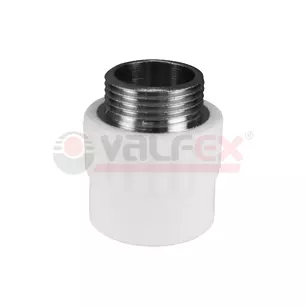 П Муфта комбинир.  32 х  3/4" НР   (80/20)  Valfex БЕЛАЯ