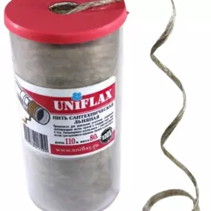 Лён сантехнический  80г в тубе. UNIFLAX