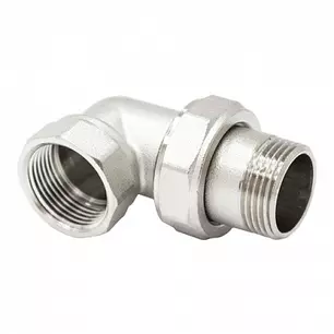 Сгон угловой разъемный (американка)   1/2"  вн-нар никель  STI  (10/120)