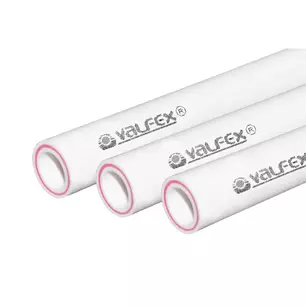 П Труба арм.стекловолокном SDR 6 PN25 ф 25х4,2 мм (50) штанга 2м Valfex БЕЛАЯ