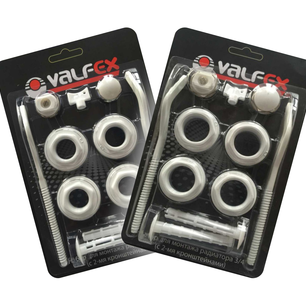 Комплект для монтажа радиатора  1/2"  VALFEX  с 2-мя кронштейнами