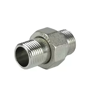 Сгон прямой разъемный (американка)   1/2"  нар-нар  никель  VALFEX