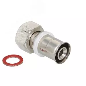 Соединитель пресс с накидной гайкой VALTEC 16х1/2"