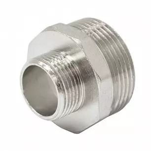 Ниппель переходной  1" х 1/2"  нар-нар  никель  STI
