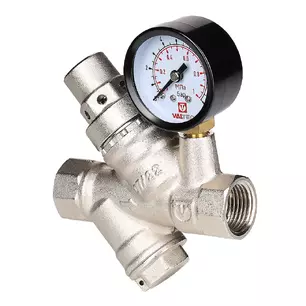 Редуктор давления VALTEC с фильтром и манометром, от 2 до 5 бар 1/2"