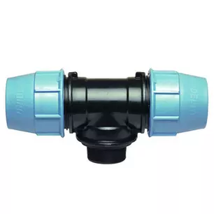 ПЭ Тройник ПНД переходной 32х1/2" НР компрессионный UNIDELTA